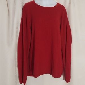 Charter Club 100% Cashmere Red Sweater 1X